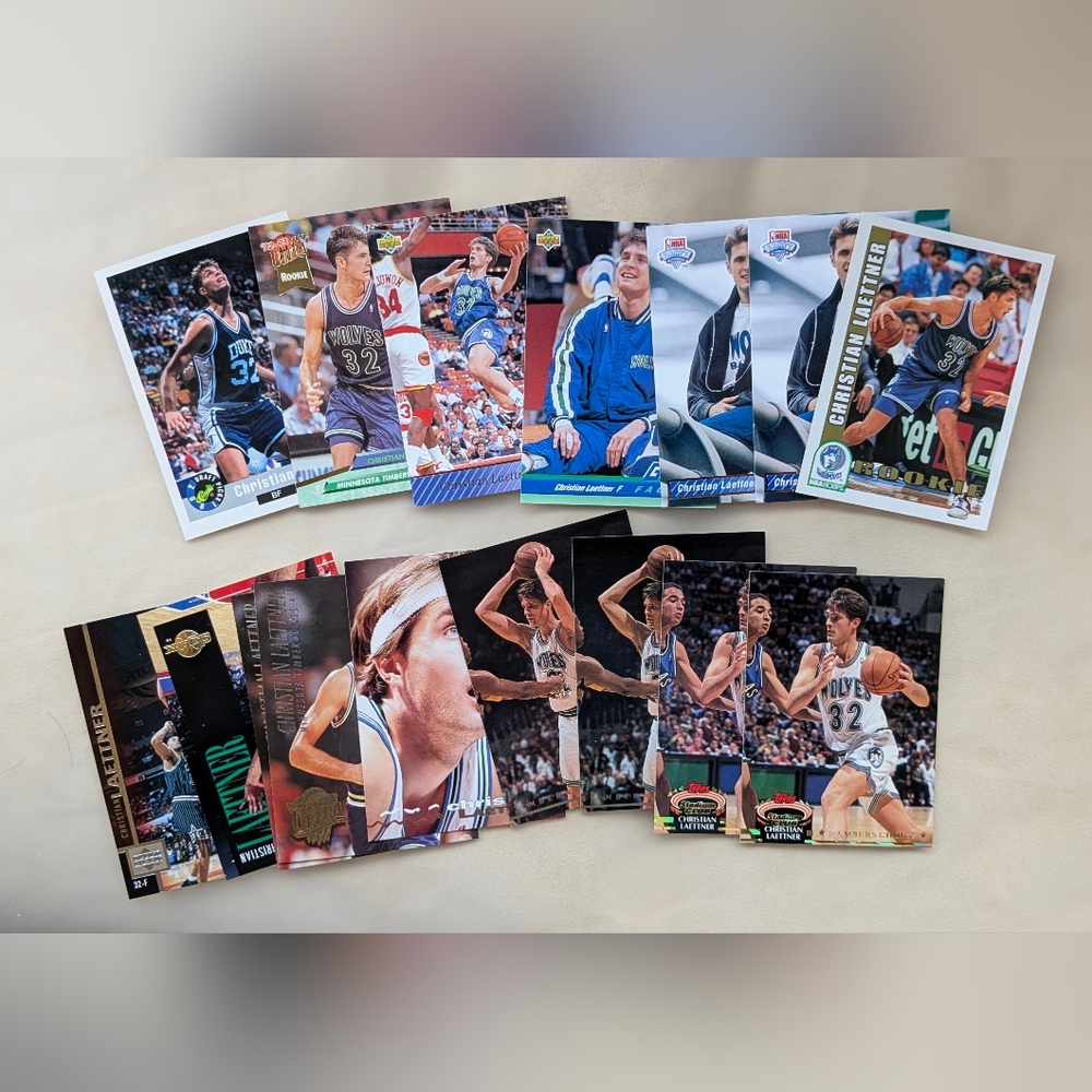 Christian Laettner Lot (16) Rookie RC (11) Upper Deck Stadium Club Fleer Ultra